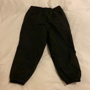 Toddler black waterproof pants